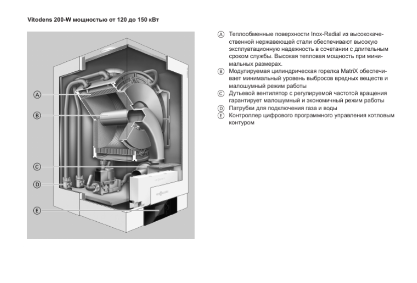 Котел viessmann f2. Vitodens 200-w b2ha 150 КВТ. Витоденс 200 диаметр дымохода. Котел Vitodens 100-w 3,2-19 КВТ комбинированный схема.