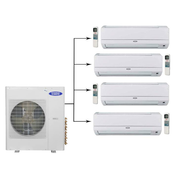 General Climate GU-M4E36H1/GC-ME07HR*4шт / Кондиционеры