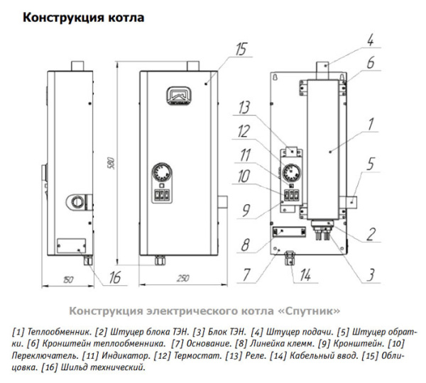 Теплодар СПУТНИК электро 9 белый