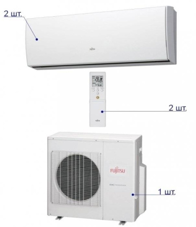 Fujitsu AOYG14LAC2/ASYG07LUCA*2шт / Кондиционеры