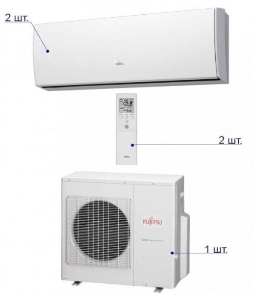 Fujitsu AOYG18LAC2/ASYG09LUCA*2шт / Кондиционеры