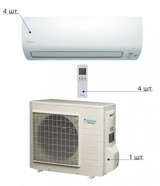 Daikin 4MXS68F/FTXS20K*4шт / Кондиционеры